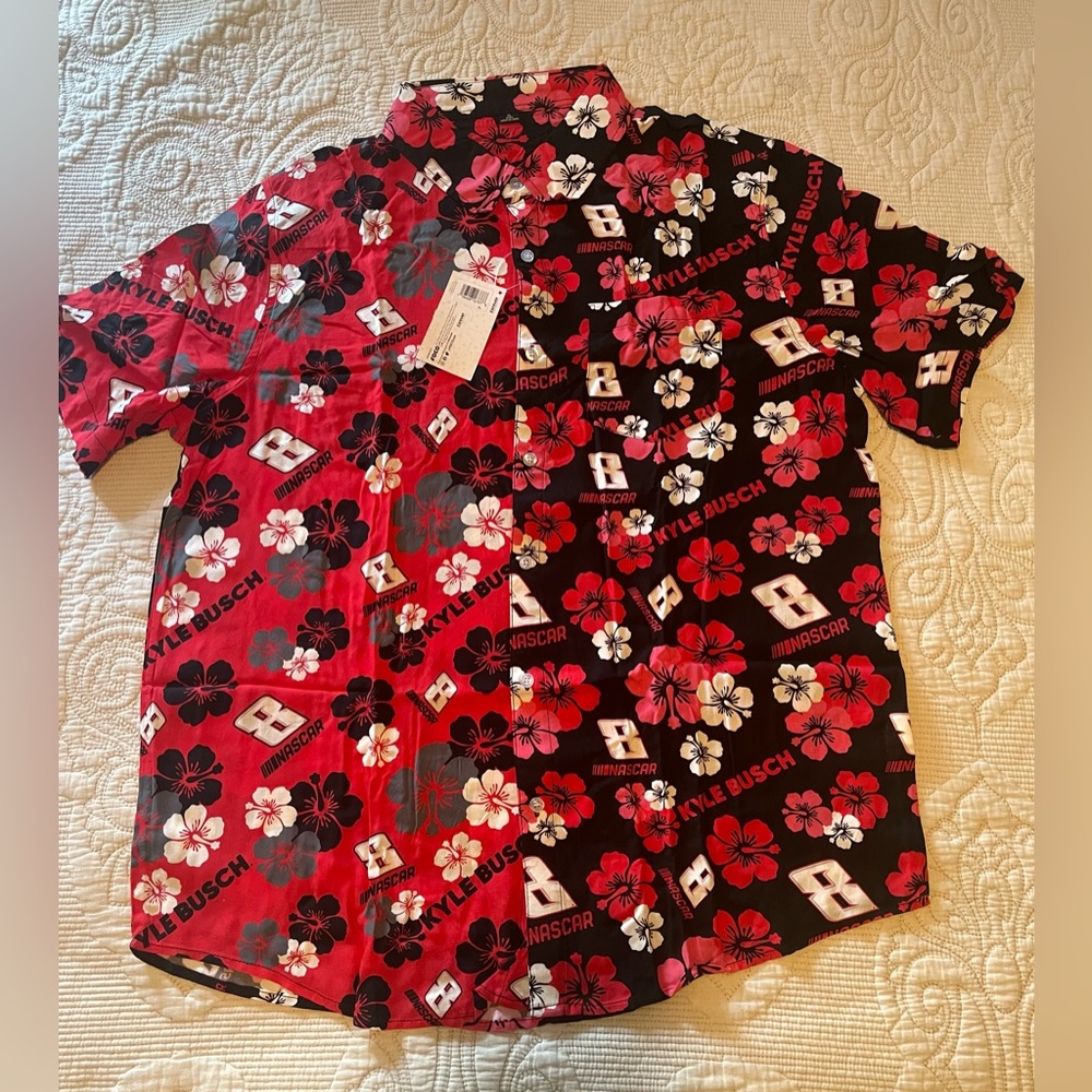 Nascar Kyle Busch Hawaiian Shirt 🌺